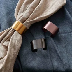 Sale Aida Raw serviette holder 4-pack, Gold Gold-coloured