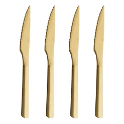 Sale Aida Raw steak knife 4-pack, Gold Gold-coloured