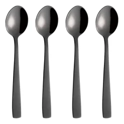 Aida Raw teaspoon 4-pack, Black