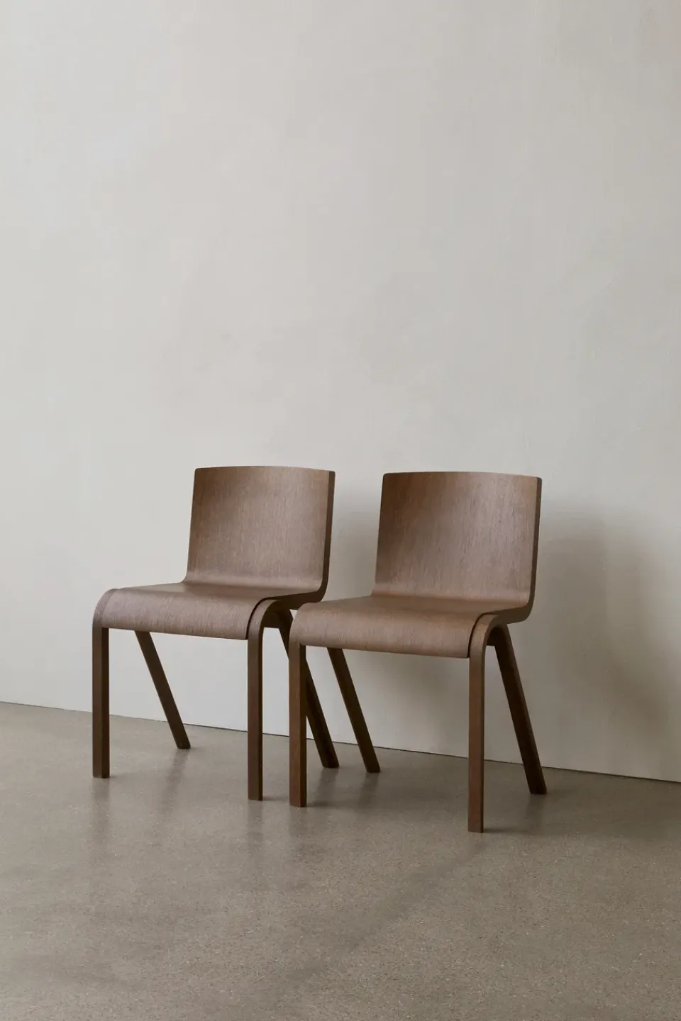 Chairs^Audo Copenhagen Ready dining chairs, stained oak Red