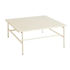 Discount HAY Rebar coffee table 80x84x33 cm, marble-alabaster Beige
