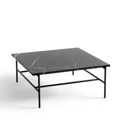 Coffee Tables^HAY Rebar coffee table 80x84x33 cm, marble- Black