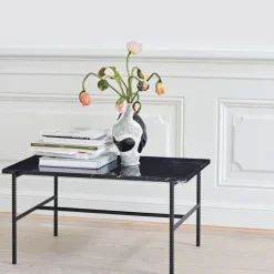 Coffee Tables^HAY Rebar coffee table 80x84x33 cm, marble- Black