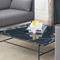 Coffee Tables^HAY Rebar coffee table 80x84x33 cm, marble- Black