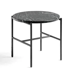 Sale HAY Rebar side table Ø45 cm, marble- Black