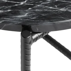 Sale HAY Rebar side table Ø45 cm, marble- Black