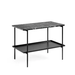 Side Tables^HAY Rebar side table 75x44x55 cm, marble- Black