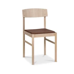 Best Mavis Red chair seat, leather cognac Brown