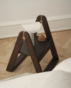 Online Gejst Reech step stool, Dark ash Brown