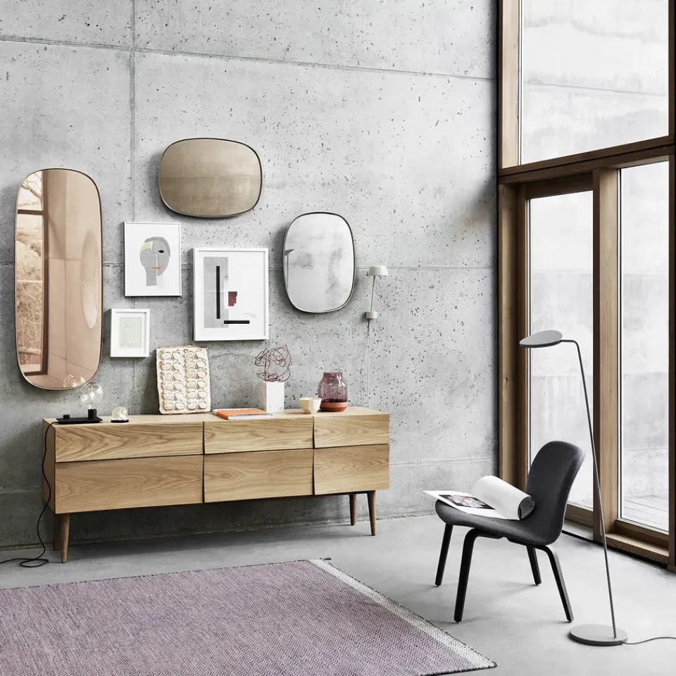 Muuto Reflect side table large, Oak Brown