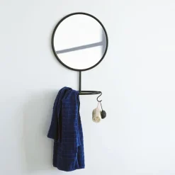 Round Mirrors^Nomess Copenhagen Reflection wall mirror, Black