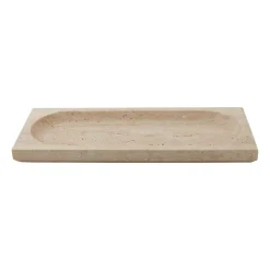Decorative Bowls^AYTM Regina saucer travertine, 16x40 cm Beige