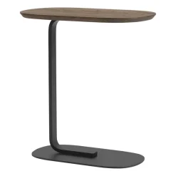 Clearance Muuto Relate sidetable 60,5 cm, Smoked oak-black BlackBrown