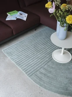Woven Cotton Rugs^Muuto Relevo rug 170x240 cm, Sage green GreenBlue