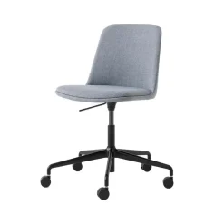 Online &Tradition Rely HW31 office chair, Fabric re-wool 718 , black base Grey