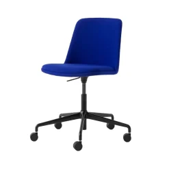 Office Chairs^&Tradition Rely HW31 office chair, Hallingdal 753-black base Blue