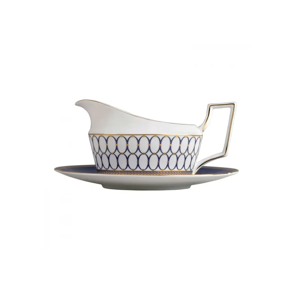 Best Wedgwood Renaissance Gold sauce boat, white MultiWhite