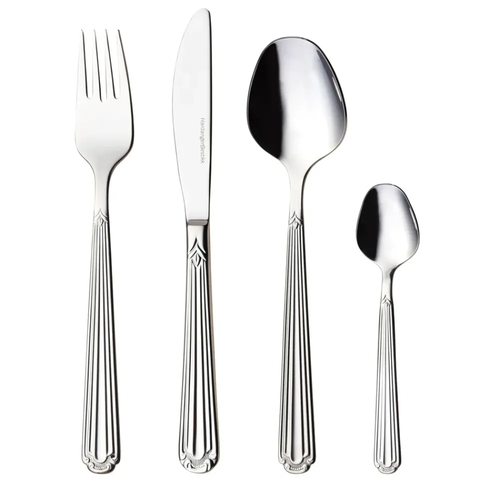 Cutlery Sets^Hardanger Bestikk Renessanse cutlery set, 24 pcs Silver-coloured
