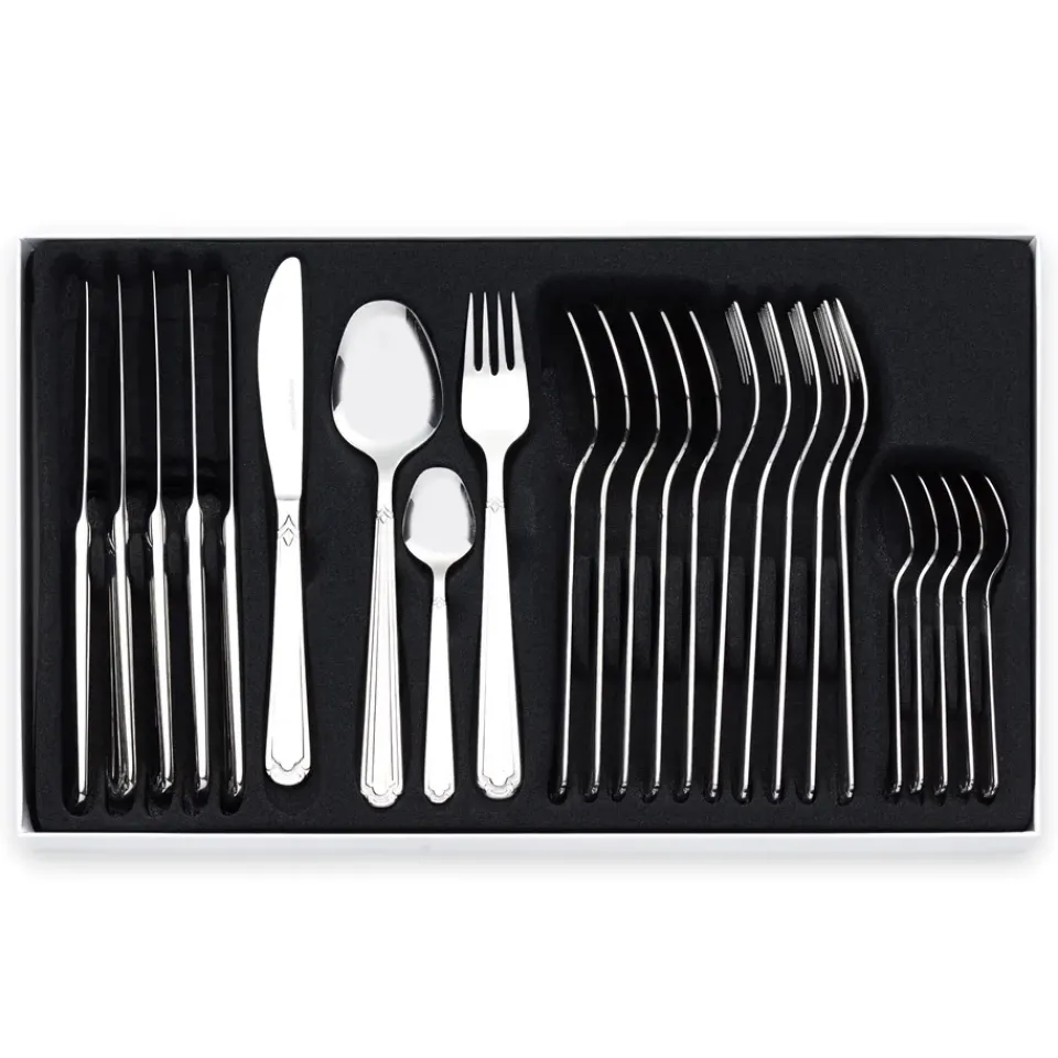 Cutlery Sets^Hardanger Bestikk Renessanse cutlery set, 24 pcs Silver-coloured