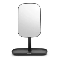 Clearance Brabantia ReNew mirror with storage tray, dark Grey
