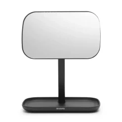 Clearance Brabantia ReNew mirror with storage tray, dark Grey