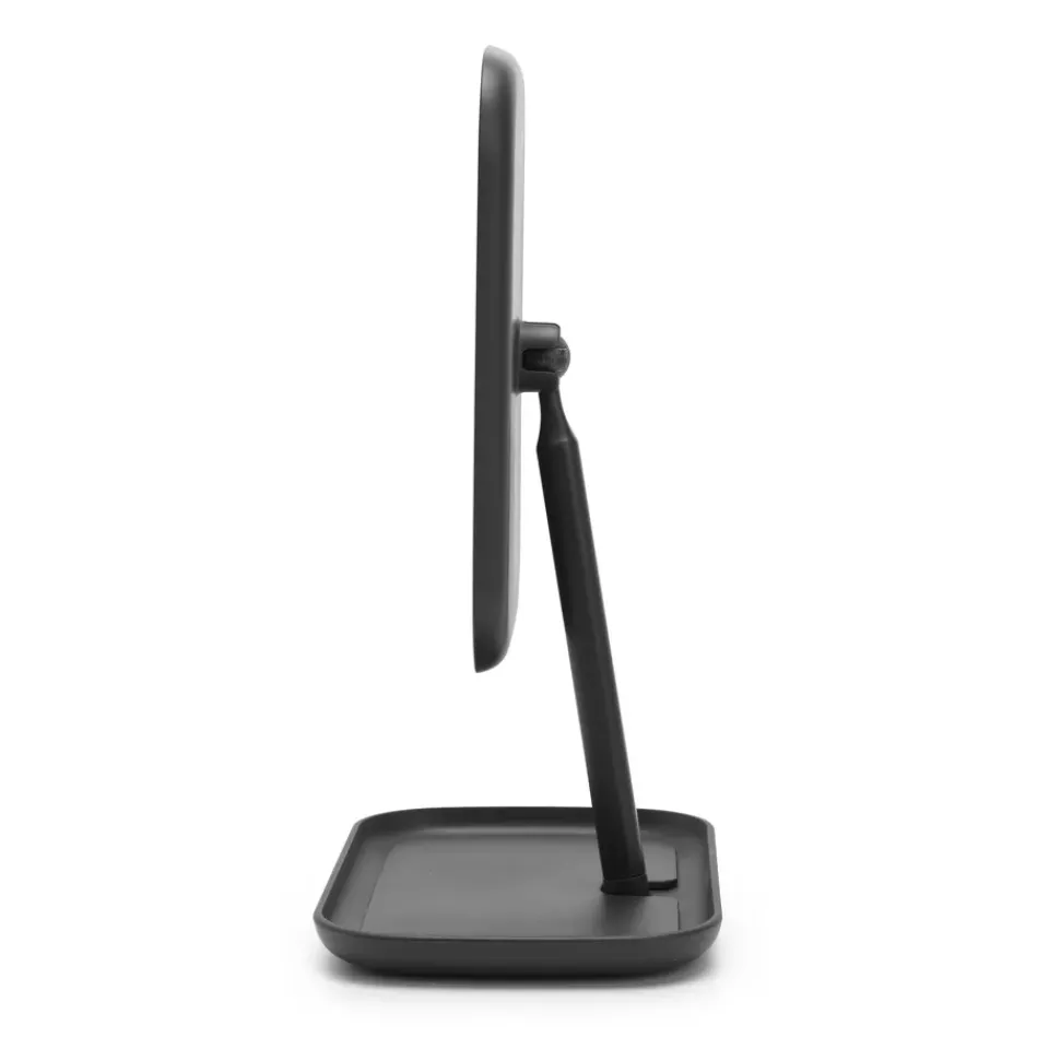Clearance Brabantia ReNew mirror with storage tray, dark Grey