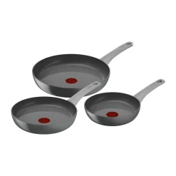 Clearance Tefal Renew ON frying pan set 3 pieces, Grey