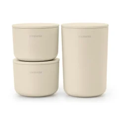 Outlet Brabantia ReNew storage jar 3-pack, Soft Beige