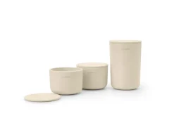 Outlet Brabantia ReNew storage jar 3-pack, Soft Beige