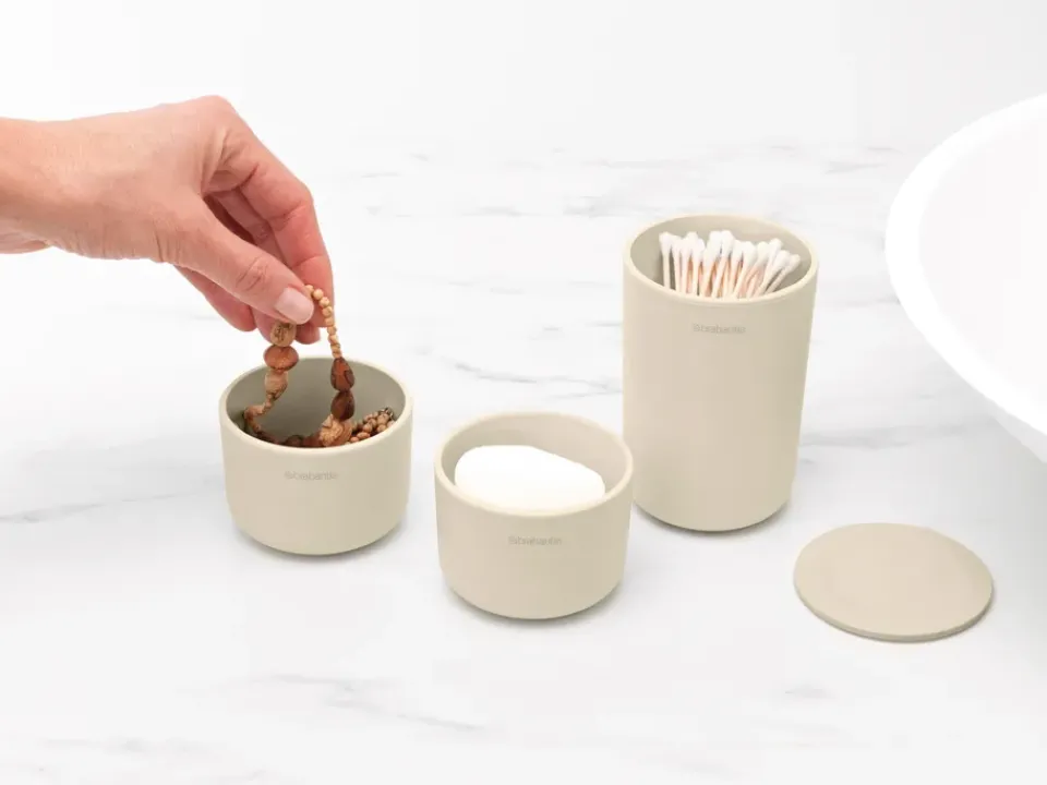 Outlet Brabantia ReNew storage jar 3-pack, Soft Beige