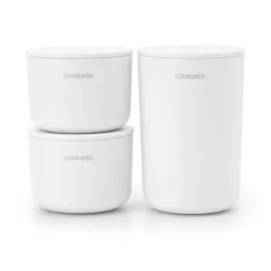 Outlet Brabantia ReNew storage jar 3-pack, White