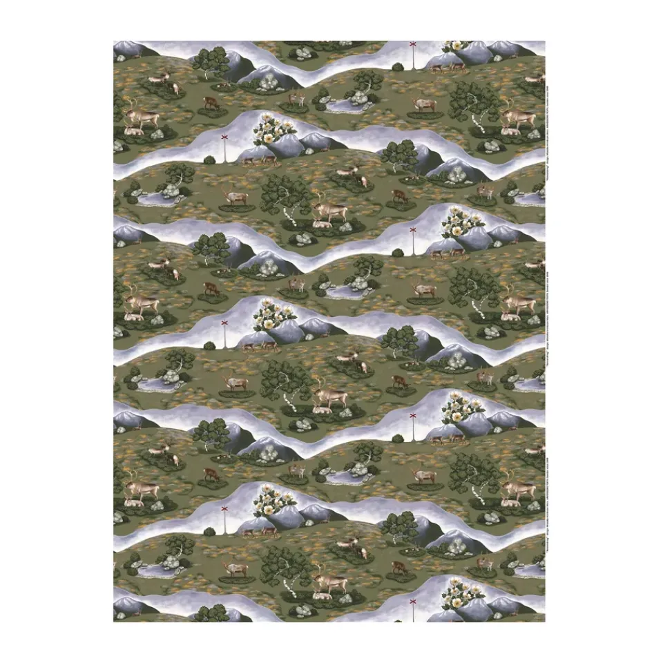 Discount Arvidssons Textil Renvandring fabric, Dark Green