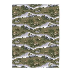 Fabric By The Metre|Oilcloths^Arvidssons Textil Renvandring oilcloth, Dark Green