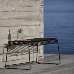 Skargaarden Resö bench, Charcoal Grey