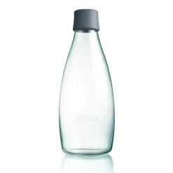 Best Retap glass bottle 0.8 l, Grey