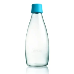 Water Bottles^Retap glass bottle 0.8 l, light Blue