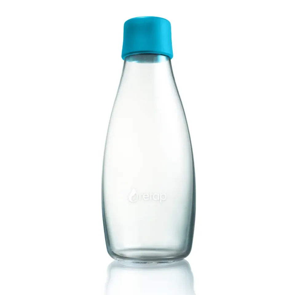 Online Retap glass bottle 0.5 l, Light Blue