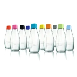 Outlet Retap glass bottle 0.5 l, Orange