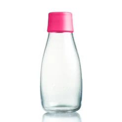 Water Bottles^Retap glass bottle 0.3 l, Pink