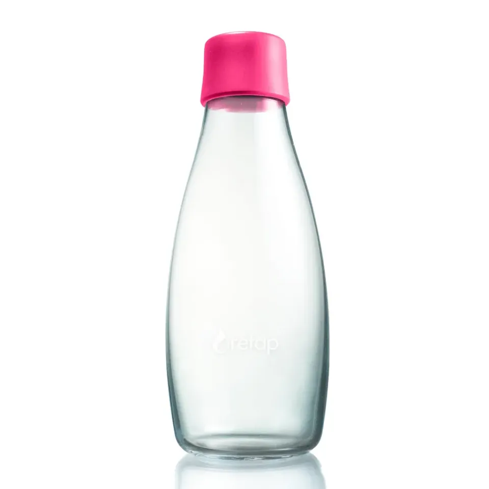 Clearance Retap glass bottle 0.5 l, Pink