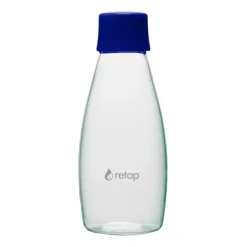 Water Bottles^Retap Go 05 glass bottle screw top 50 cl, Dark Blue