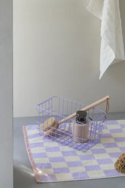 Clearance Mette Ditmer Retro bathroom mat 50x80 cm, Lilac Purple