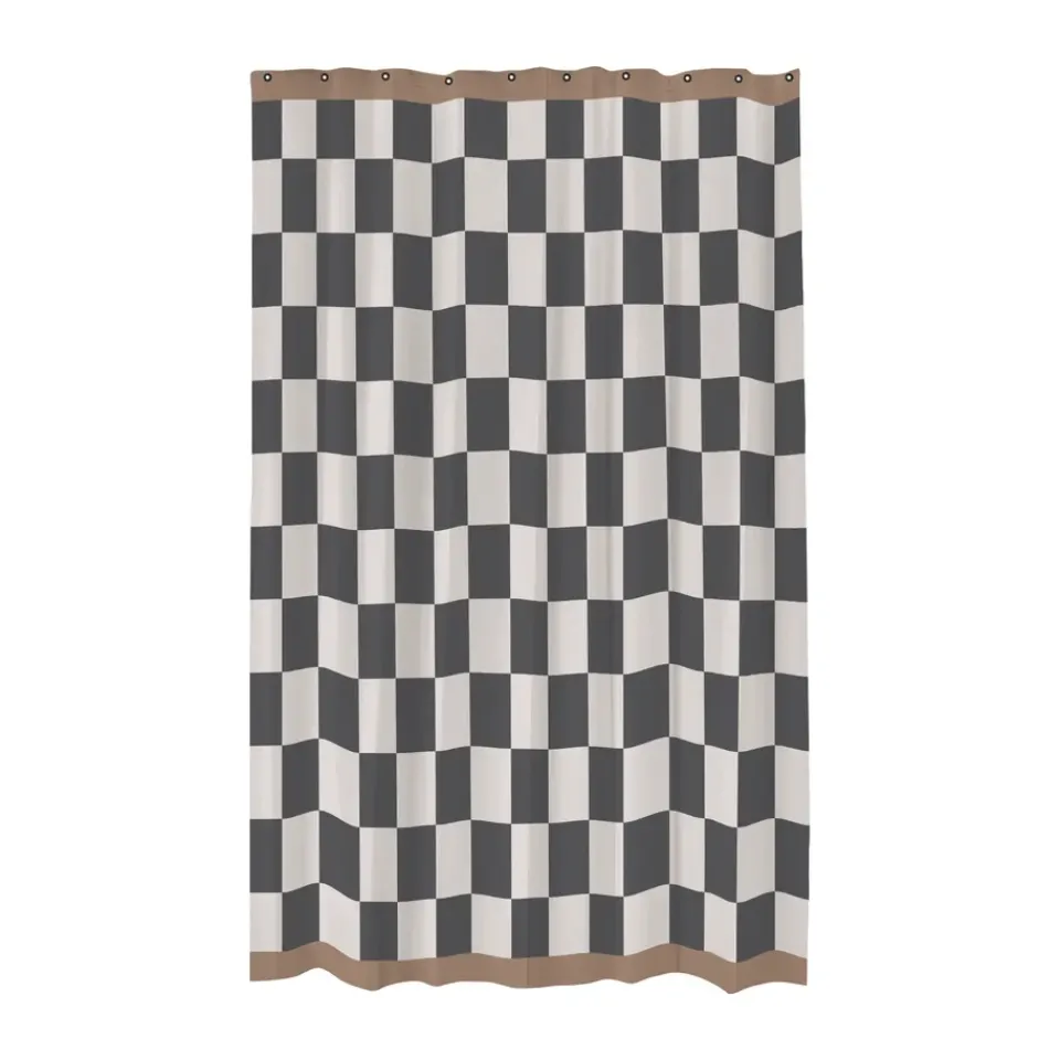 New Mette Ditmer Retro shower curtain 150x200 cm, Dark Grey