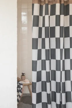 New Mette Ditmer Retro shower curtain 150x200 cm, Dark Grey
