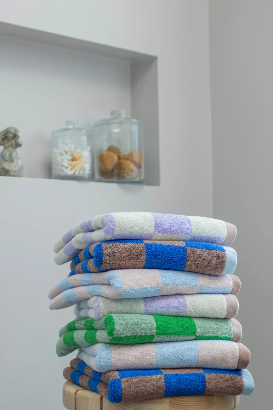New Mette Ditmer Retro towel, Classic , 70x133 cm Green