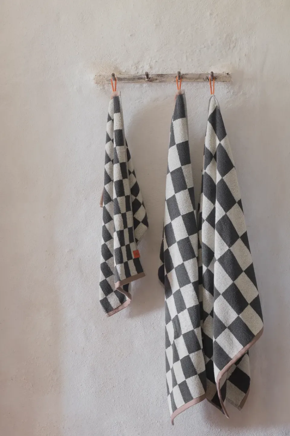 Best Mette Ditmer Retro towel, Dark , 40x55 cm, 2-pack Grey