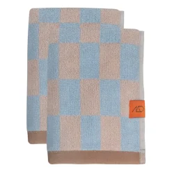 Online Mette Ditmer Retro towel, Light , 40x55 cm, 2-pack Blue