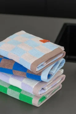 Online Mette Ditmer Retro towel, Light , 40x55 cm, 2-pack Blue