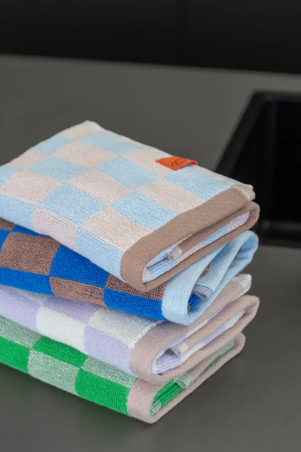 Online Mette Ditmer Retro towel, Light , 40x55 cm, 2-pack Blue