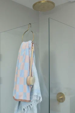 Outlet Mette Ditmer Retro towel, Light , 70x133 cm Blue